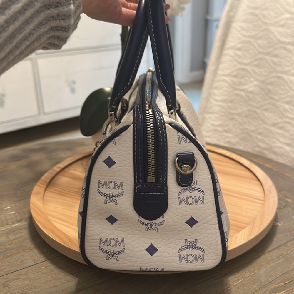 MCM Vintage VISETOS BOSTON Bag Monogram Handbag - Picture 7 of 14